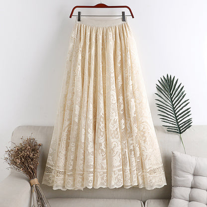 Elegant Lace Maxi Skirt