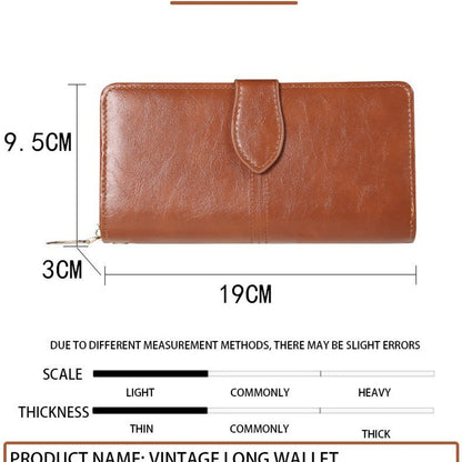 Long Leather Wallet For Women