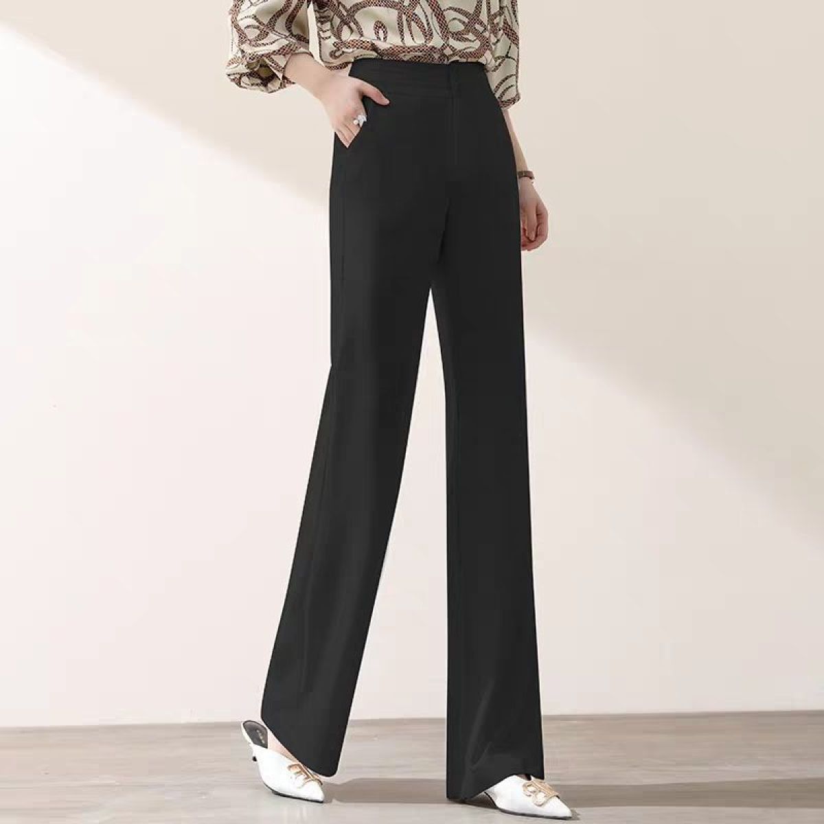 High-Waist Wide Leg Trousers