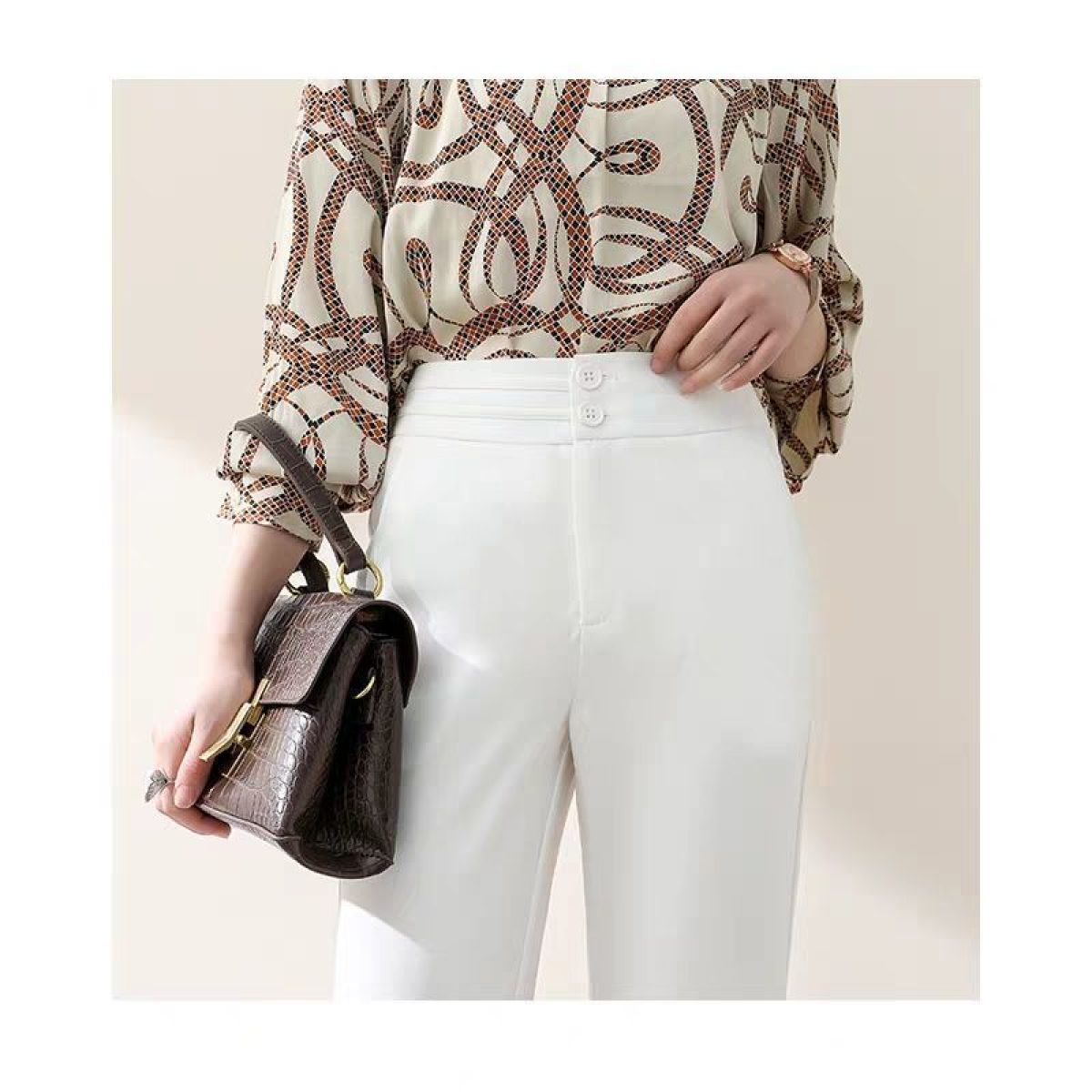 High-Waist Wide Leg Trousers
