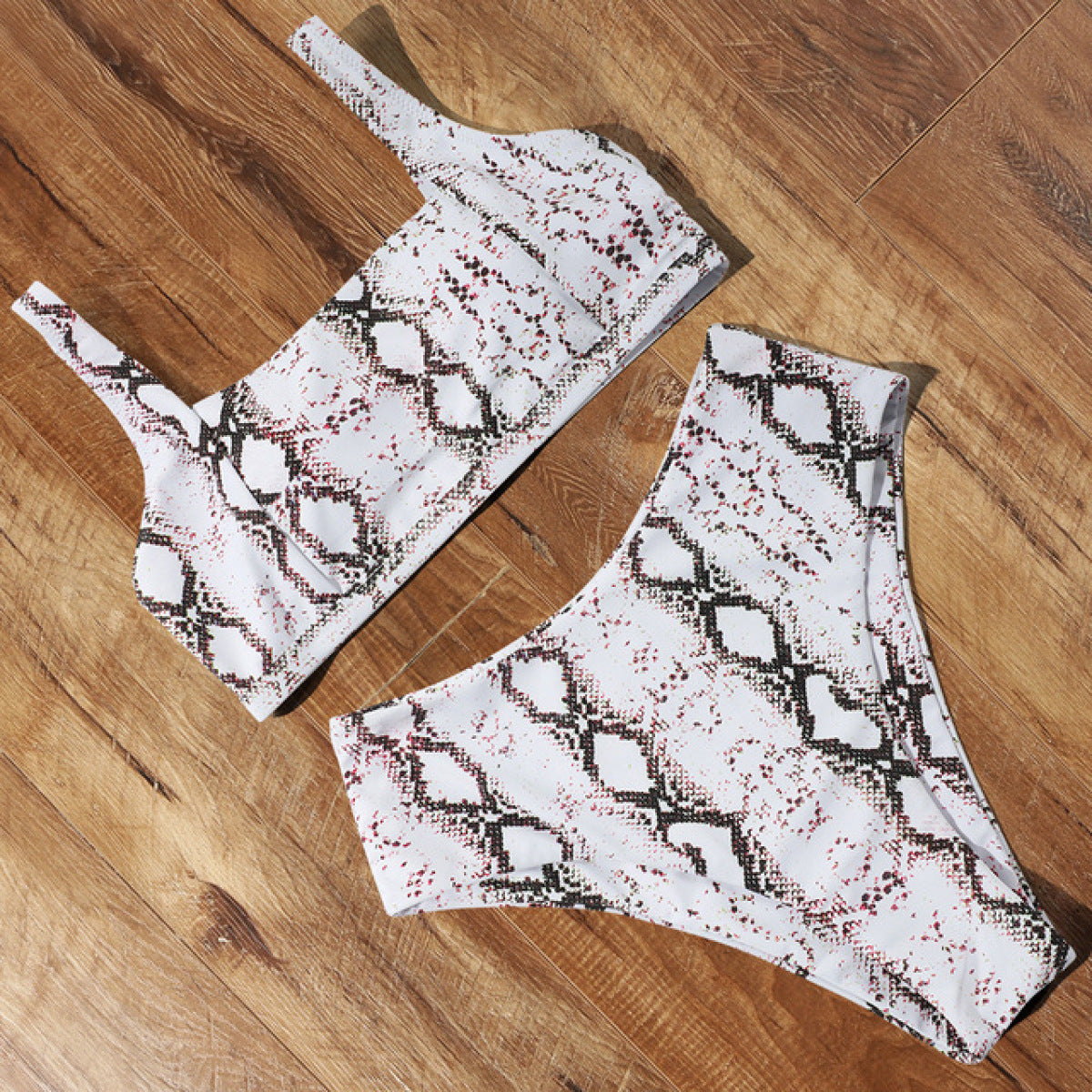 High Waist Bikini Leopard Push Up Swimsuit