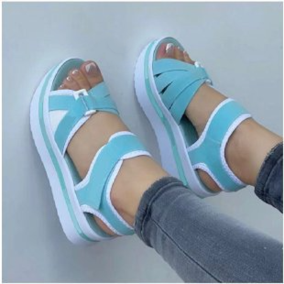 Bandage Design Platform Sandals
