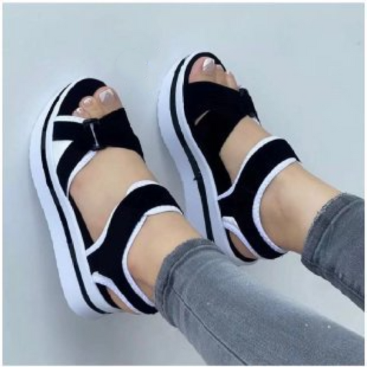 Bandage Design Platform Sandals