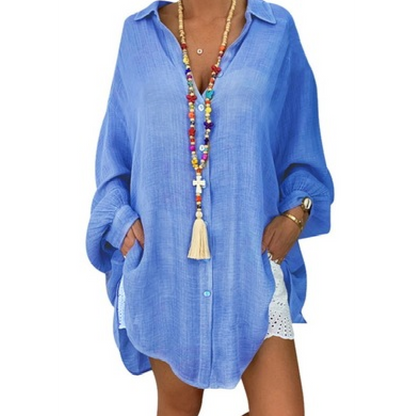 Women Shirts Casual Ripped Female blouse