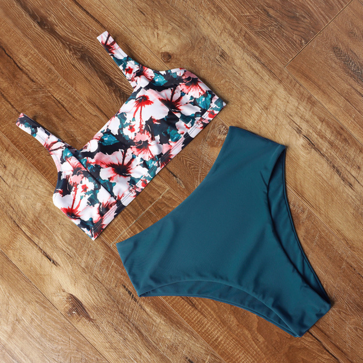 High Waist Bikini Leopard Push Up Swimsuit