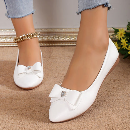 Bow Pointed-Toe Flats