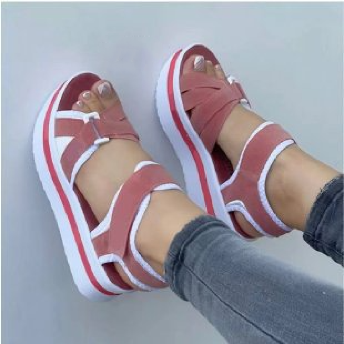 Bandage Design Platform Sandals