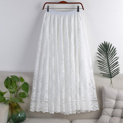 Elegant Lace Maxi Skirt