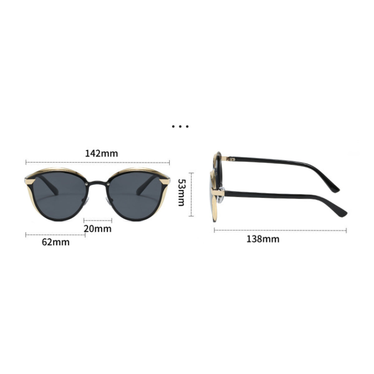 Polarized Cat-Eye Sunglasses