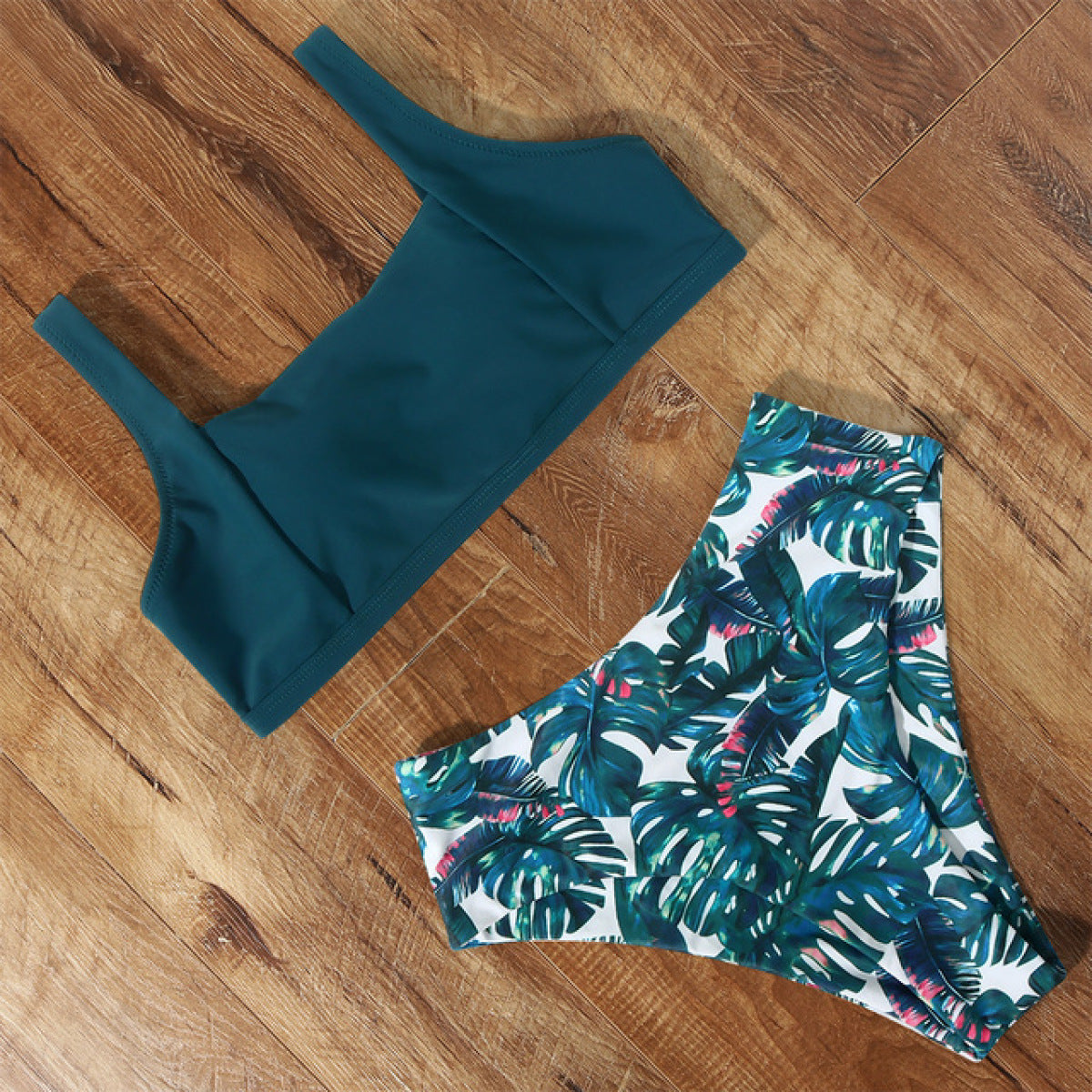 High Waist Bikini Leopard Push Up Swimsuit