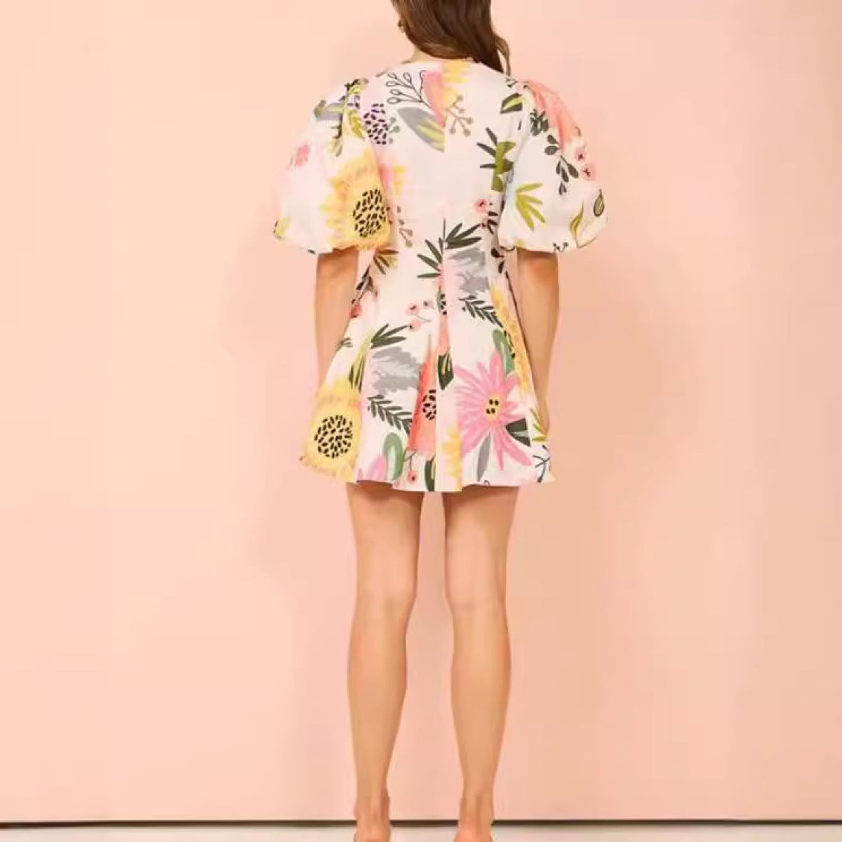 Summer Fashion Printed Pocket Dress