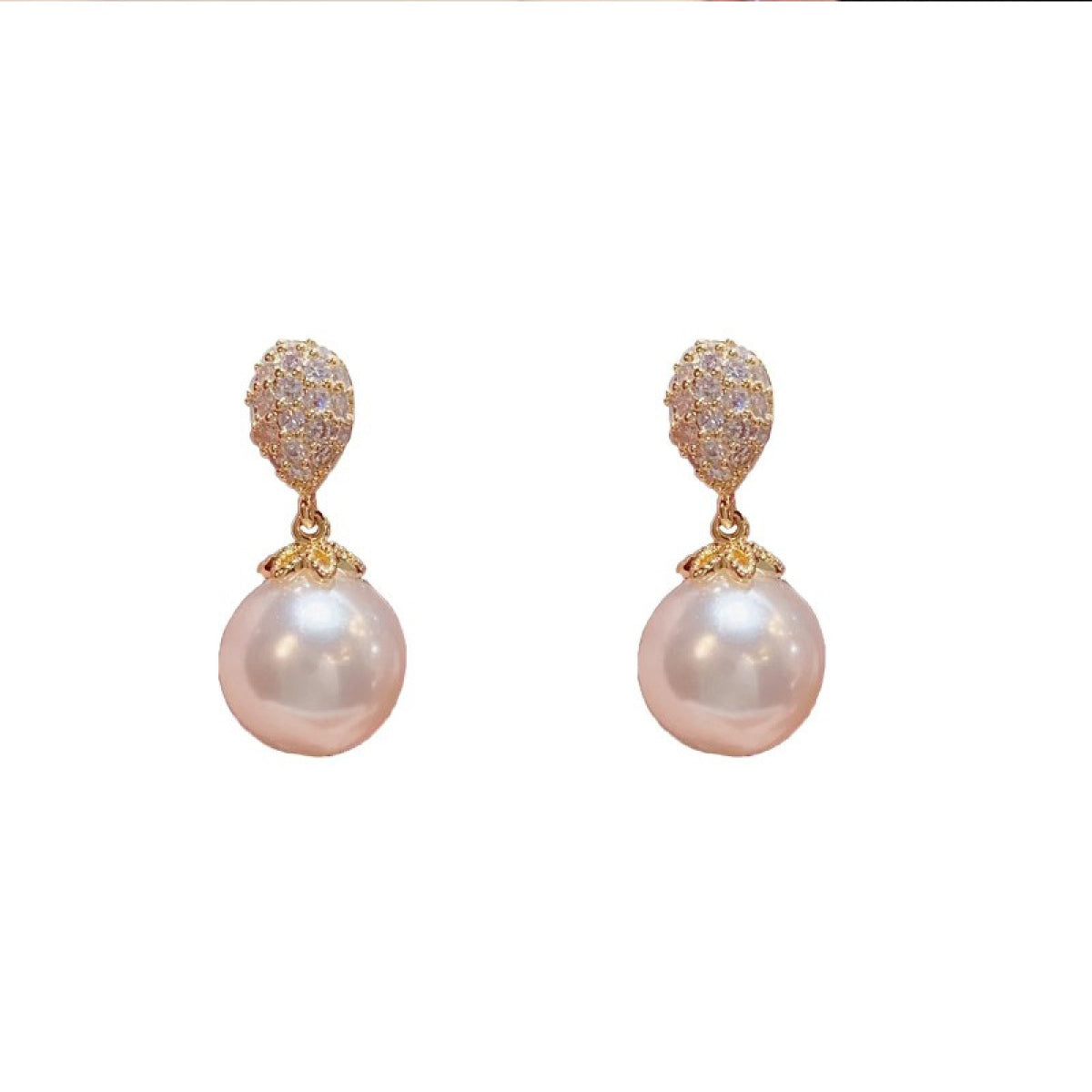 French Pearl Drop Earrings
