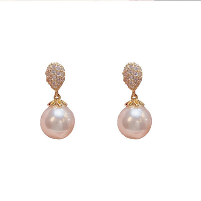 French Pearl Drop Earrings