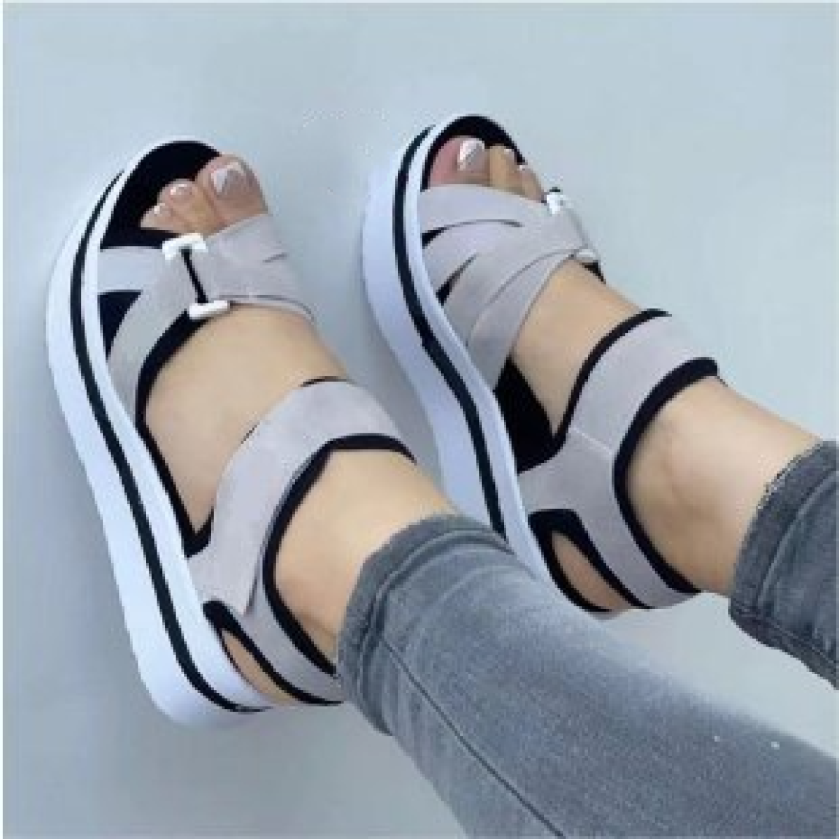 Bandage Design Platform Sandals