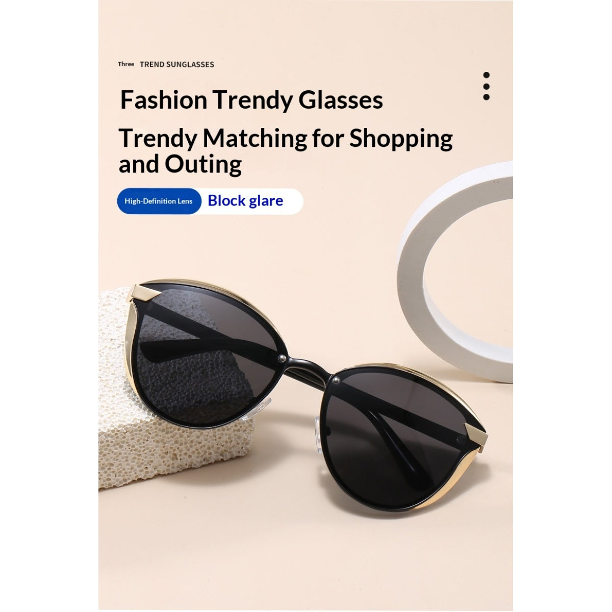 Polarized Cat-Eye Sunglasses